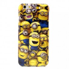 iPhone 6 6s Plus 5.5 - Cartoon Little Yellow Men TPU Soft Protective Phone Cover Case